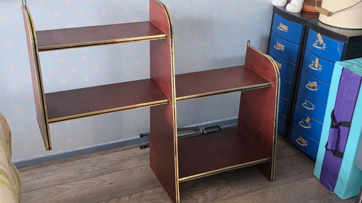 Bibliothèque murale rétro vintage