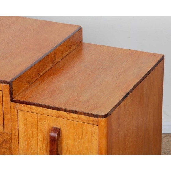 Image 1 of Burl wood desk/dressing table dating from the 1930s