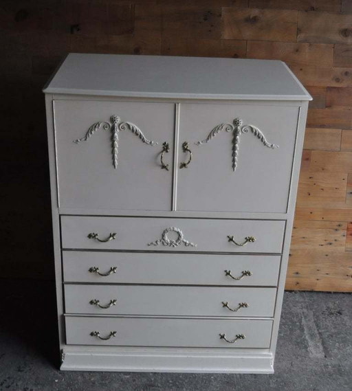 Commode Peinte Mid-Century