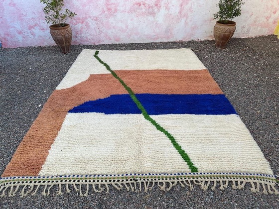 Handgemaakt Beni Ouraine tapijt van natuurlijke wol, 2,5/3,5 m – Aime Té, Vloerkleden en tapijten, Wool (photo 6 of 8)