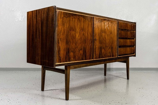 Mid Century Walnut Sideboard By S. Albracht, Poland, 1972