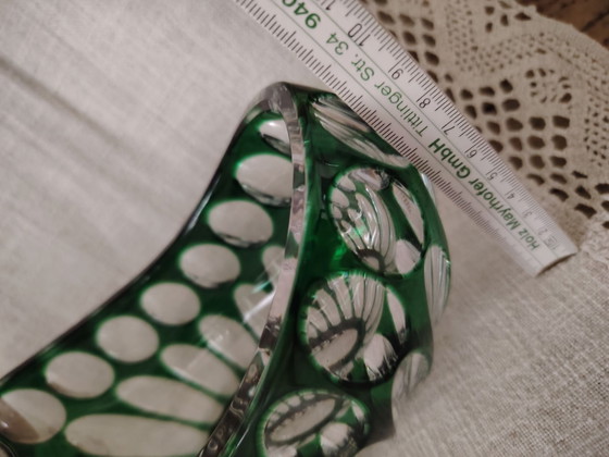 Nachtmann Bamberg Crystal Vase, Basket and Bell, Decorative Objects, Green (photo 4 of 15)