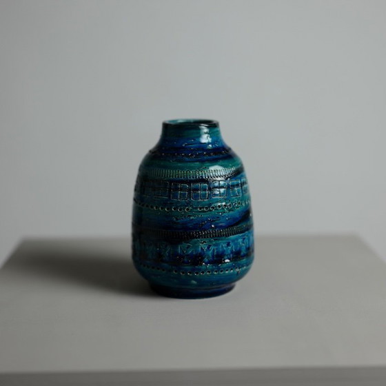 Aldo Londi “Rimini Blu” Ceramic Vase for Bitossi, Italy, 1960s – Bitossi Ceramiche (photo 2 of 7)