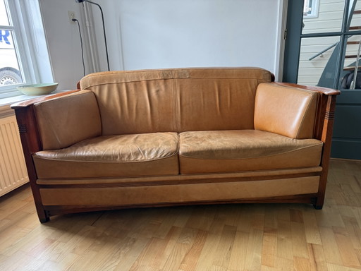 Schuitema Decoforma 2 Zitsbank – banken, Leather, Wood (photo 2 of 5)