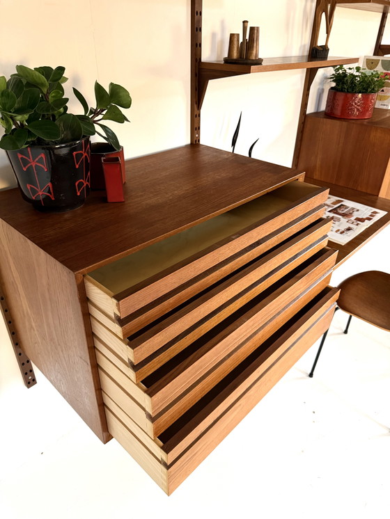 Image 1 of Système mural modulaire Vintage XL 'Cado' Poul Cadovius '60