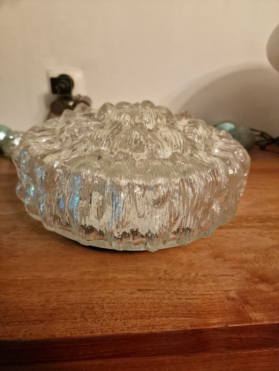 Image 1 of Vintage glazen plafonniere