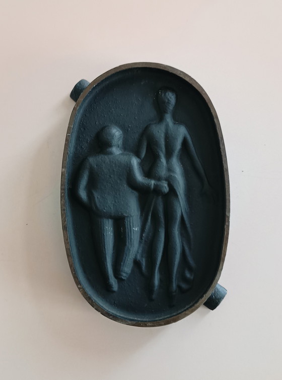 Image 1 of Ondeugende Bronzen Vijftiger Jaren Asbak