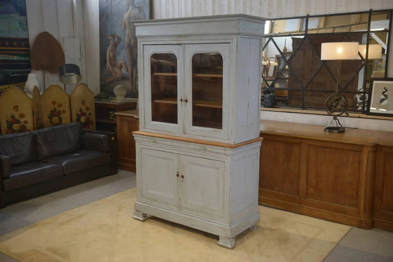 Nineteenth-century two-body buffet in cherry wood. – Display cabinets, Vintage (photo 13 of 13)