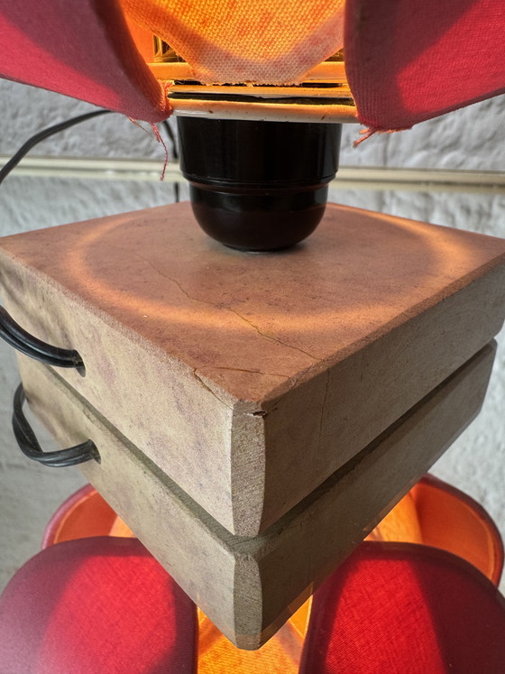 Image 1 of Vintage Lotus Flower Lamp