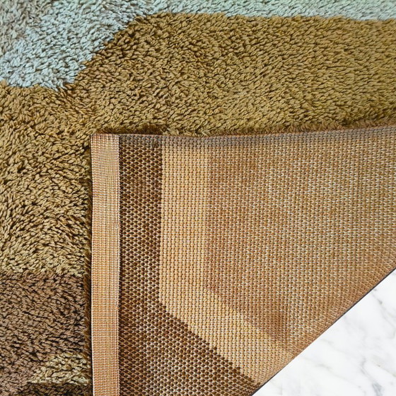 Image 1 of Italienischer Wollteppich im Mid-Century-Modern-Stil mit geometrischem Muster, 1970er Jahre