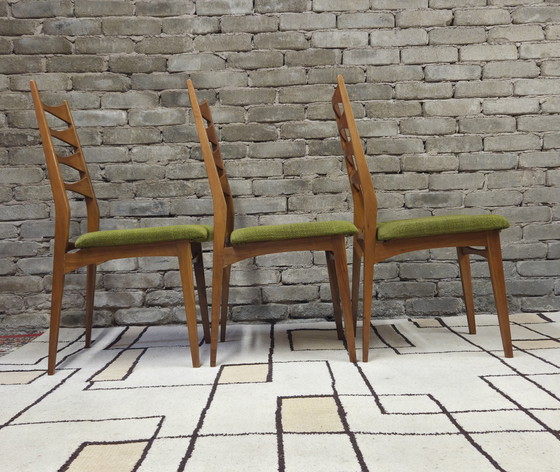 Image 1 of Set de 3 chaises scandinaves 1960