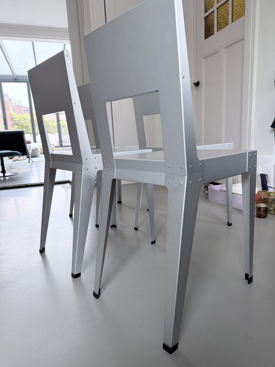 Image 1 of 4 sedie in alluminio Piet Hein Eek Lensvelt
