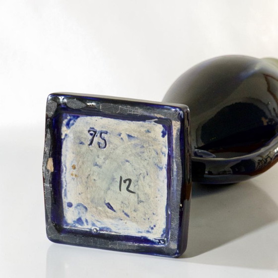 Image 1 of Large Art Nouveau vase by Thulin in glazed stoneware