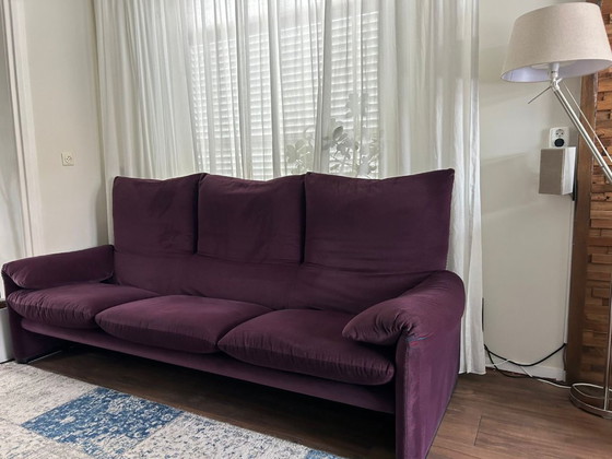 Image 1 of Cassina Maralunga 3-seater sofa + armchair