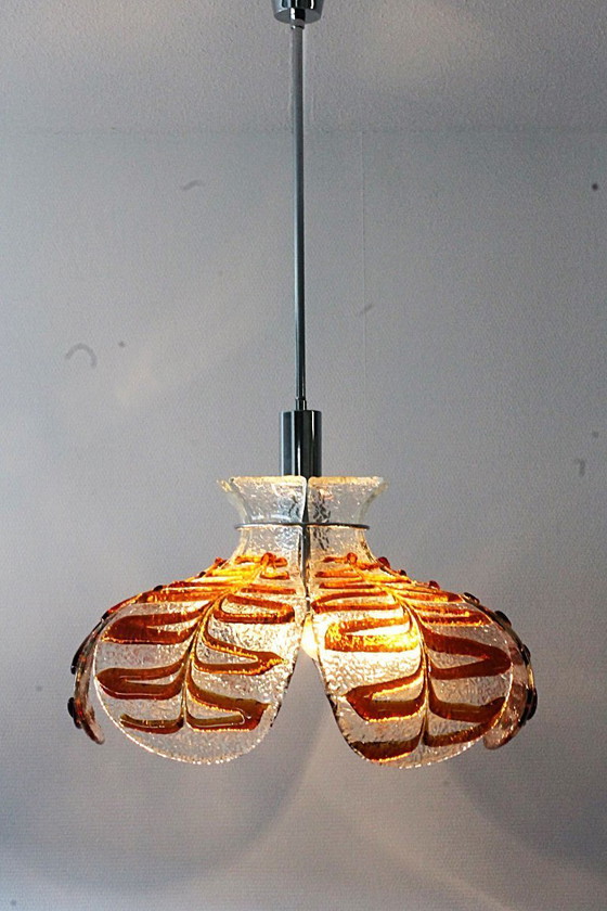 Image 1 of Big Carlo Nason chandelier for Mazzega in Murano glass