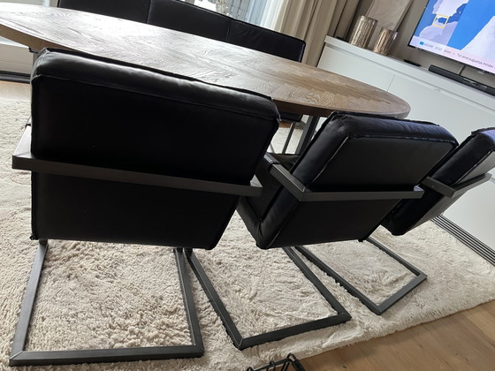 Leren Eetkamerstoelen En Bank – Leather (photo 9 of 10)