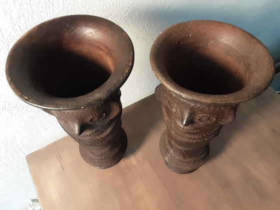 Image 1 of Yaruba shine vessal vases