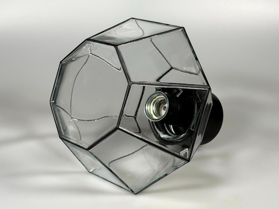 Image 1 of 1960s/70s Plafoniere ceiling lamp by Glashütte Limburg, Germany, Space Age