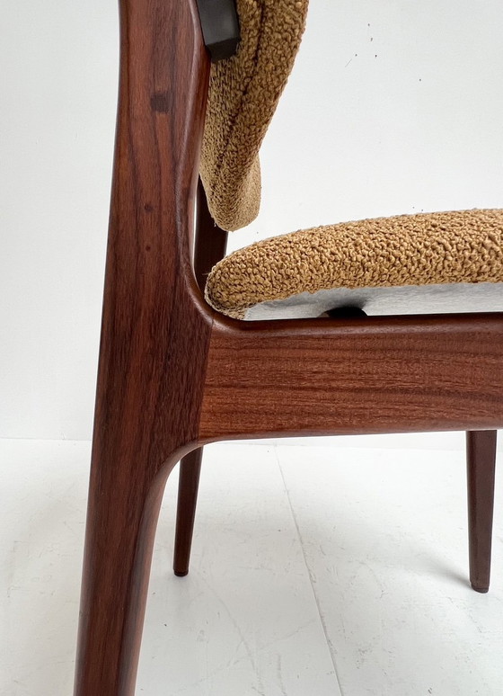 Image 1 of Set Of 4 Solid Wood Danish Chairs, 1970's
