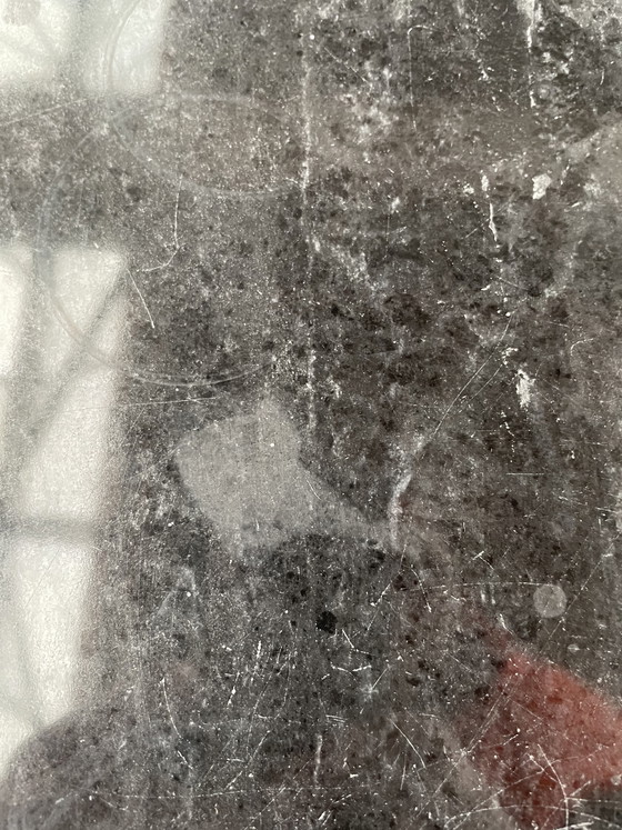 Image 1 of Zwart marmeren salontafel uit de jaren zeventig 