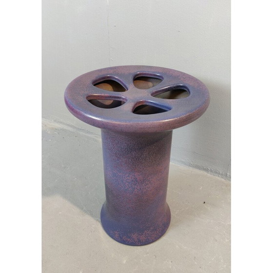 Image 1 of Vintage purple umbrella stand by Angelo Mangiarotti, 1970s