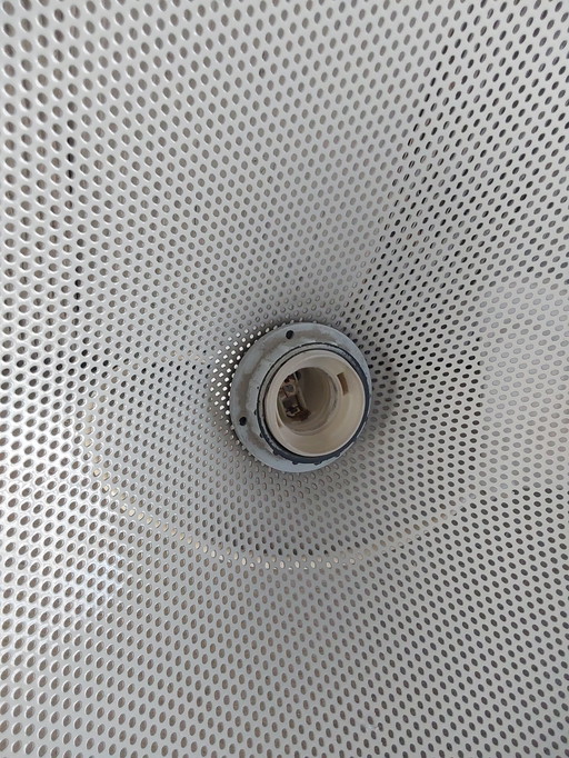 Dänische weiße Design-Pendelleuchte aus den 1970er Jahren