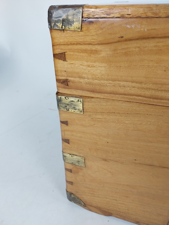 Image 1 of 1 cofre de campaña kamferhouten / kist c.a. 1870.