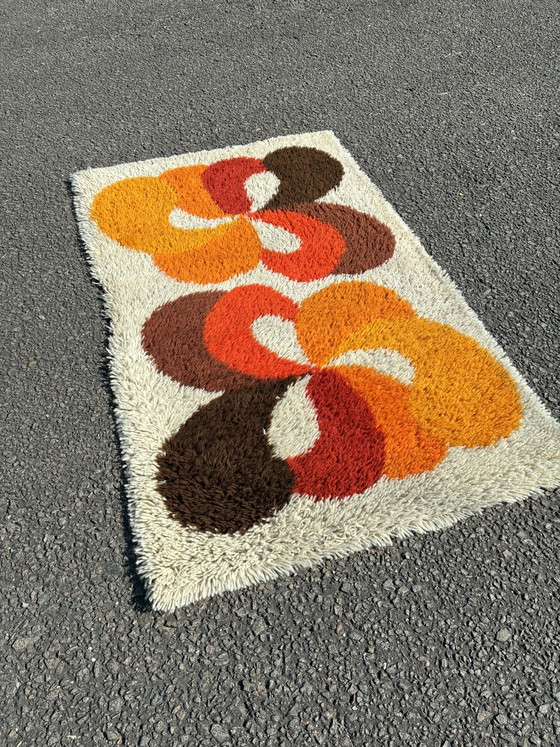 Vintage Desso Carpet Space Age Shaggy – Rugs & carpets, Textile (photo 5 of 9)