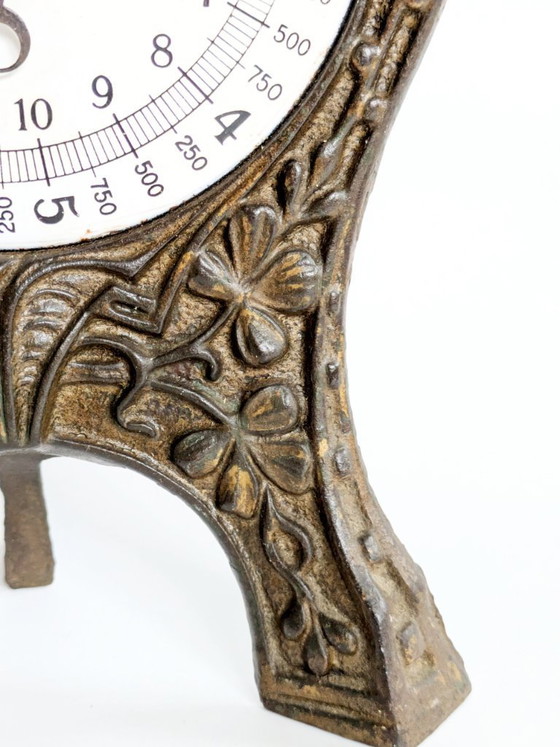 Image 1 of Bilancia da cucina vintage AWR in ghisa, stile Art Nouveau tedesco, decorativa, stile country.