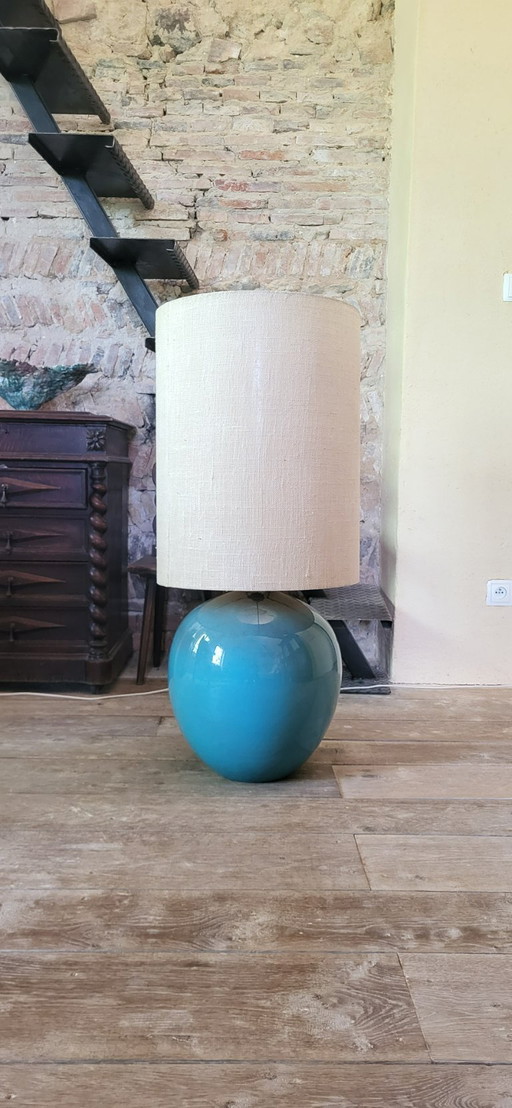 Keramische lamp uit Vallauris, Marius Musarra (1910-1991)