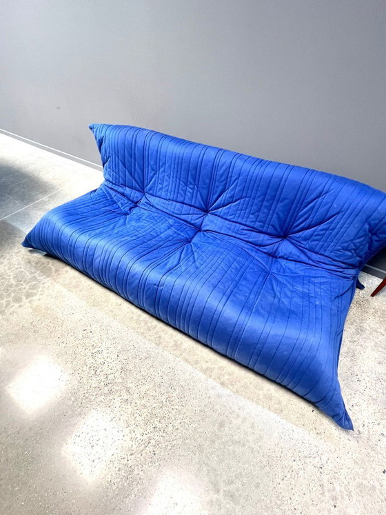 Image 1 of Ligne Roset Yoko bank – 3-zits – blauw – designklassieker