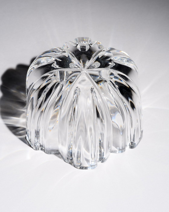 Image 1 of Kosta Boda Anna Ehrner “Olivia” kristallen schaal model 58028 Zweden jaren 70 gesigneerd H11cm