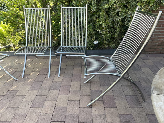 Image 1 of Gardinox Tuinstoelen RVS 4 stuks