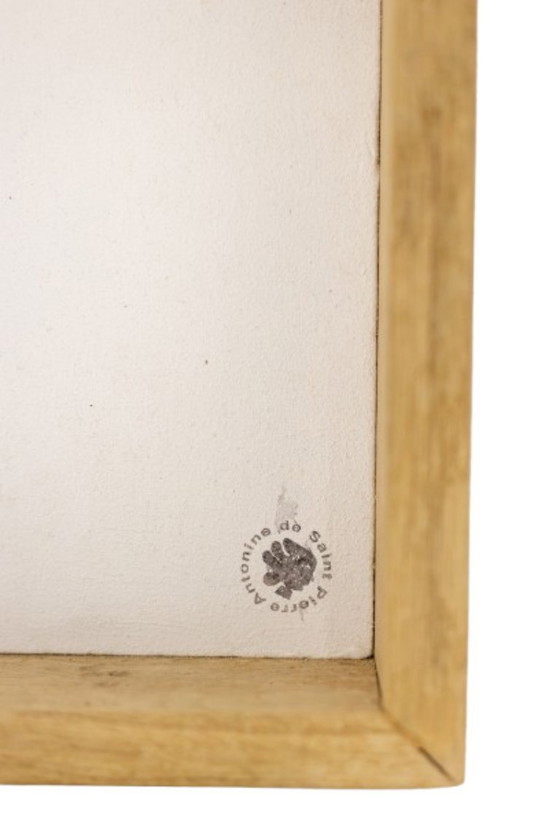 Image 1 of Antonine de Saint Pierre. Letrero Eva en metal lacado azul marino. Contemporáneo.