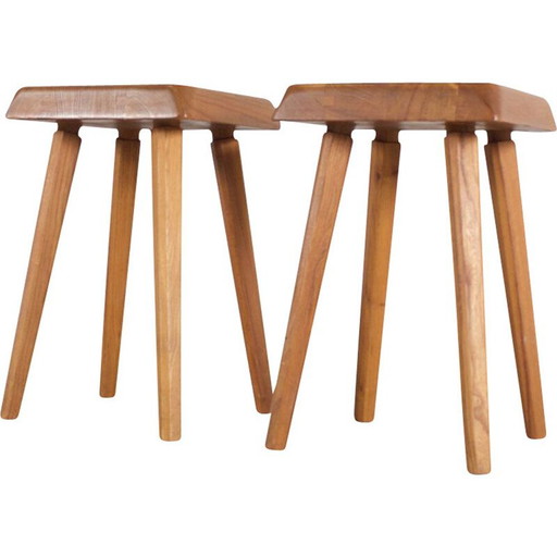 Paire de tabourets vintage par Chapo, 1969