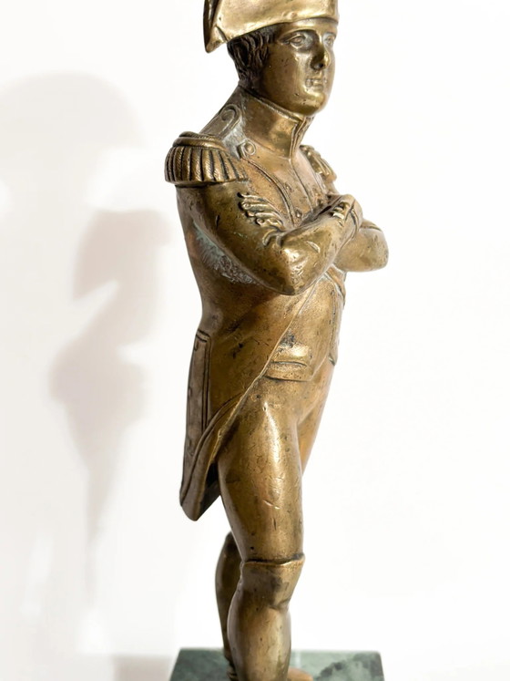 Napoleon Figurine in Gilded Bronze with Marble Base, 1960s – Sculpture (photo 6 of 10)