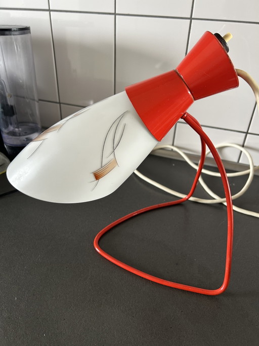 Vintage table lamp Josef Hůrka – tafellampen, Metal, Glass (photo 2 of 5)