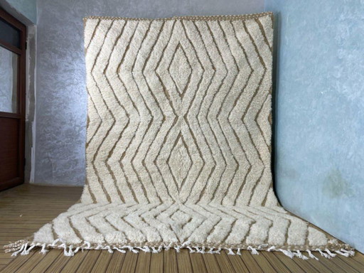 Tapis Beni Ouarain en laine authentisch 250cmx150cm