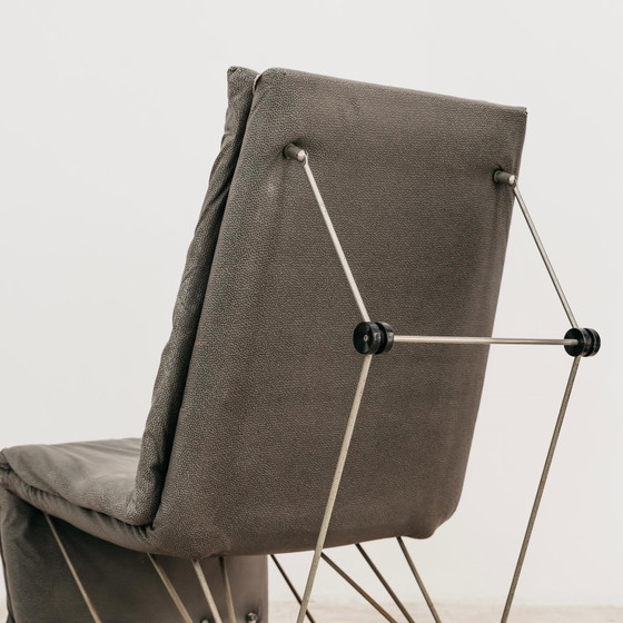 Image 1 of Loungestoel Fauteuil Geometrisch ontwerp Postmodern Modern jaren 80