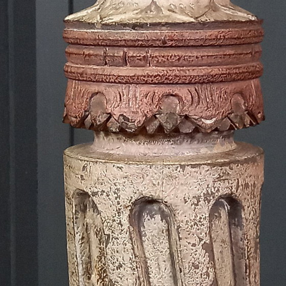 French vintage pedestal in a classic style, Column, Wood, Beige, Klassiek (photo 11 of 14)
