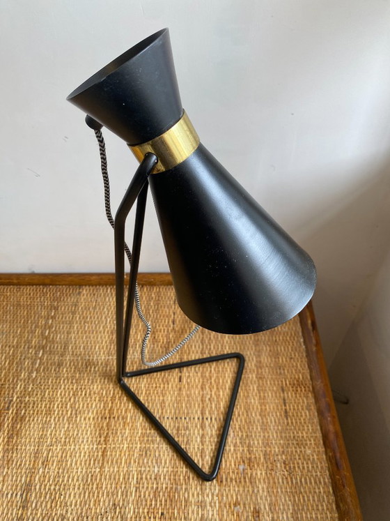 Vintage 1970 Black Metal Cocotte Lamp – Table lamps (photo 4 of 14)