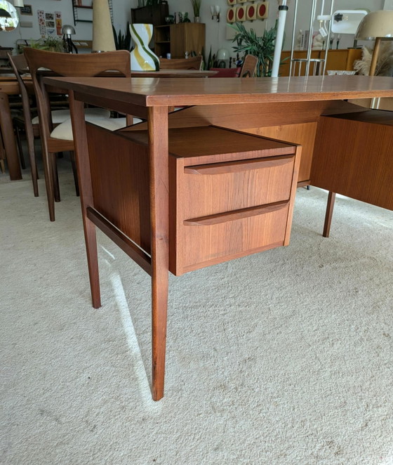 Scrivania danese vintage in teak, G. Nielsen Tibergaard – Scrivanie, Legno (photo 7 of 14)