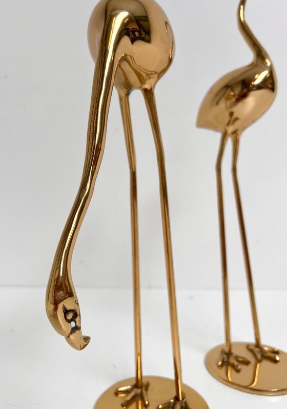 Image 1 of Ensemble de grues en laiton d'Apko, années 1980