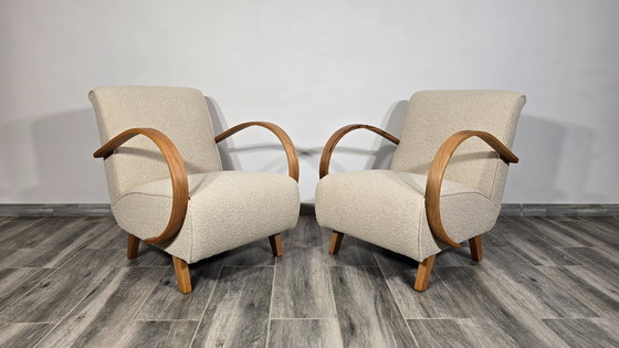 Image 1 of Poltrone Lounge di Jindrich Halabala, set da 2