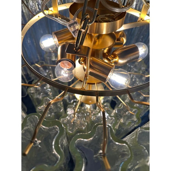 Image 1 of Plafonnier Tronchi en verre de Murano, luxueux luminaire italien inspiré du champagne