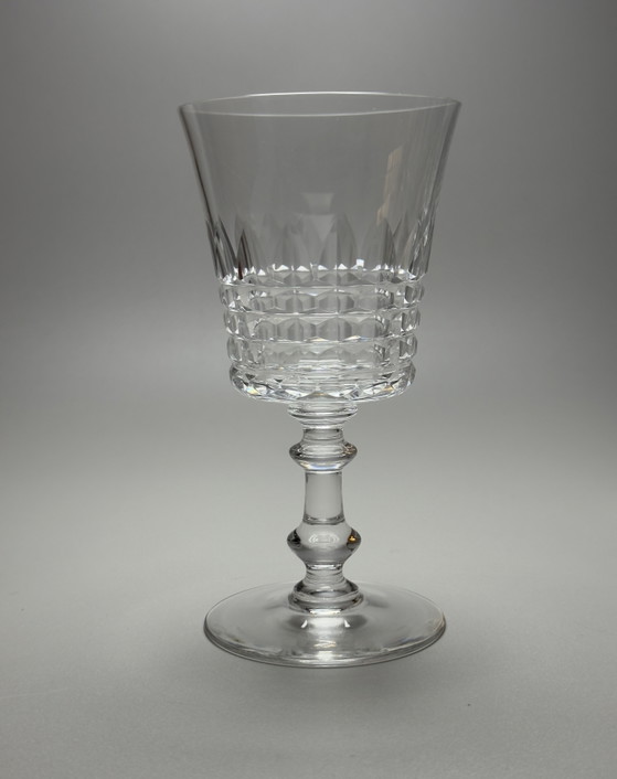 Image 1 of Val Saint Lambert “Service Esneux” set van 6 handgeslepen kristallen glazen - Art Deco