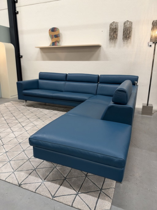 Leolux Horatio Corner Sofa Senso Leather Teal 293x224
