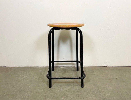 Vintage Industrial Italian Stool, 1970s