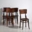 Sedie da pranzo antiche in legno curvato (c.1920). Set di 4 pezzi #6 (photo 10 of 27)