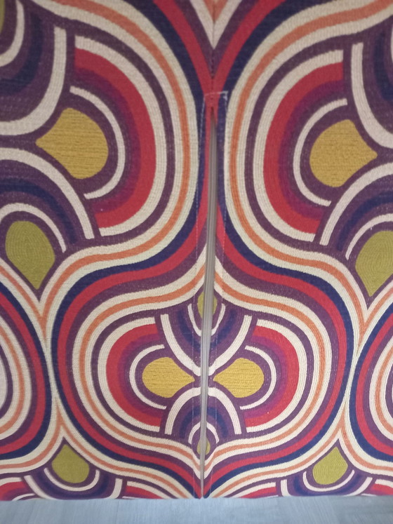 Vintage tweezits bank – Canapés 2 places, Textile (photo 5 of 5)